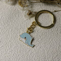 Metal Enamel Dolphin Keychain Ocean Bag Charm Gift view 2