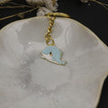 Metal Enamel Dolphin Keychain Ocean Bag Charm Gift view 3