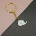 Metal Enamel Dolphin Keychain Ocean Bag Charm Gift view 1