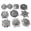 Antique Silver Ethnic Style Multi Hole Connector Pendant For DIY Necklace Bracelet Jewelry view 5