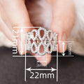 Metal Micro Pave Water Drop Adjustable Open Ring, Hollow Shiny Light Luxury Jewelry view 4