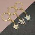 Metal Enamel Butterfly Keychain Bag Charm Gift view 1