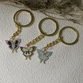 Metal Enamel Butterfly Keychain Bag Charm Gift view 2