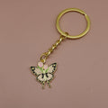 Metal Enamel Butterfly Keychain Bag Charm Gift view 3