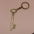 Metal Key Shape Keychain Bag Charm Key Ring view 6