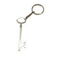 Metal Key Shape Keychain Bag Charm Key Ring view 5