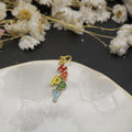 Metal Enamel Happy Letter Keychain Bag Charm Gift view 4