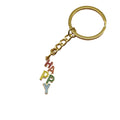 Metal Enamel Happy Letter Keychain Bag Charm Gift view 5
