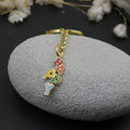 Metal Enamel Happy Letter Keychain Bag Charm Gift view 3