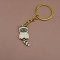 Zinc Alloy Enamel Cat Keychain For Cute Bag Charm view 3