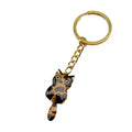 Zinc Alloy Enamel Cat Keychain For Cute Bag Charm view 5
