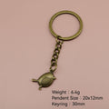 Zinc Alloy Cute Bird Shape Keychain Bag Charm Gift Accessory view 2