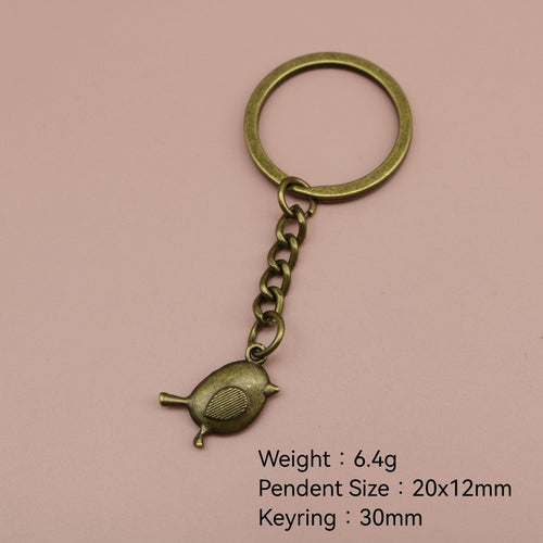 Zinc Alloy Cute Bird Shape Keychain Bag Charm Gift Accessory