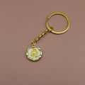 Zinc Alloy Enamel Flower Pendant Keychain Bag Charm Gift view 6