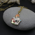 Metal Skull Oil-Drop Keychain Bag Charm view 4