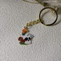 Metal Skull Oil-Drop Keychain Bag Charm view 2