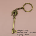 Metal Seahorse Keychain Ocean Animal Bag Charm Gift view 2