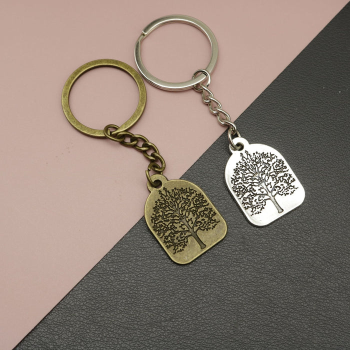 Metal Tree of Life Keychain Bag Charm
