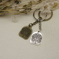 Metal Tree of Life Keychain Bag Charm view 3