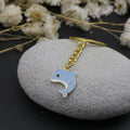 Zinc Alloy Enamel Dolphin Keychain Bag Charm Gift view 3