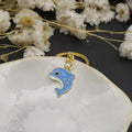 Zinc Alloy Enamel Dolphin Keychain Bag Charm Gift view 4