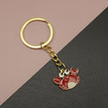 Metal Enamel Crab Keychain Bag Charm Gift view 1