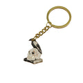 Zinc Alloy Enamel Bird Skull Keychain For Bag Charm Gift view 5