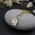 Zinc Alloy Enamel Bird Skull Keychain For Bag Charm Gift view 3