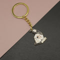 Zinc Alloy Enamel Bird Skull Keychain For Bag Charm Gift view 1