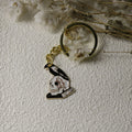 Zinc Alloy Enamel Bird Skull Keychain For Bag Charm Gift view 2