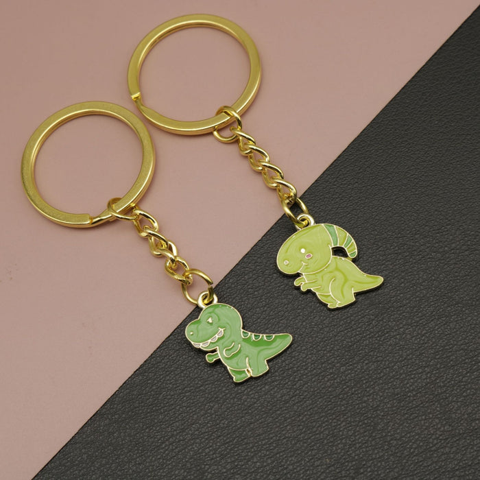 Zinc Alloy Enamel Dinosaur Keychain Cute Bag Charm Gift