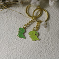 Zinc Alloy Enamel Dinosaur Keychain Cute Bag Charm Gift view 2