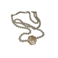 Faux Pearl Rhinestone Hollow Rose Flower Sweater Necklace Light Luxury Clavicle Jewelry For Women view 5