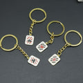 Metal Poker Card Keychain Bag Charm Gift view 2