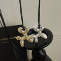 Y2K Alloy Balloon Dog Pendant Necklace Sweet Cool Hip Hop Animal Clavicle Chain Jewelry view 4