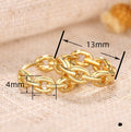 French Style Geometric Ear Cuff Earrings For Women, Minimalist European Fashion Ear Jewelry view 4