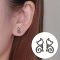 Minimalist Cute Animal Fox Stud Earrings For Women, Korean Style Daily Fashion Ear Jewelry view 2