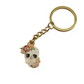 Zinc Alloy Enamel Skull Keychain For Bag Charm Gift view 5