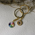 Enamel Flower Keychain Cute Bag Charm Gift view 3
