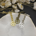 Zinc Alloy Gear Shape Keychain Key Ring Gift – Antique Copper view 4