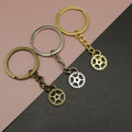 Zinc Alloy Gear Shape Keychain Key Ring Gift – Antique Copper view 1
