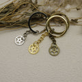 Zinc Alloy Gear Shape Keychain Key Ring Gift – Antique Copper view 3
