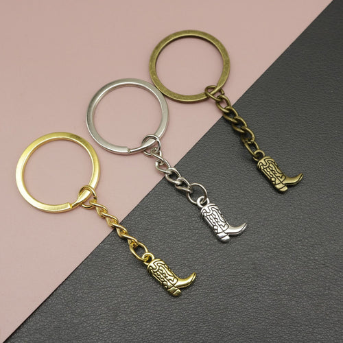 Metal Shoe Boot Keychain Bag Charm Gift for Car
