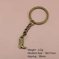 Metal Shoe Boot Keychain Bag Charm Gift for Car view 2