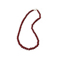 Premium Red Glass Beaded Necklace for Women, Geometric Round Choker Collarbone Jewelry view 5