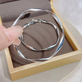European American French Style Geometric Large Hoop Earrings Trendy Statement Jewelry view 1