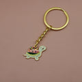 Zinc Alloy Enamel Turtle Keychain Bag Charm Gift view 3