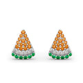 Fresh Sweet Watermelon Zircon Stud Earrings For Women European American Fashion Ear Jewelry view 5
