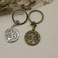 Zinc Alloy Mom Heart Tree Keychain Bag Charm Gift view 3