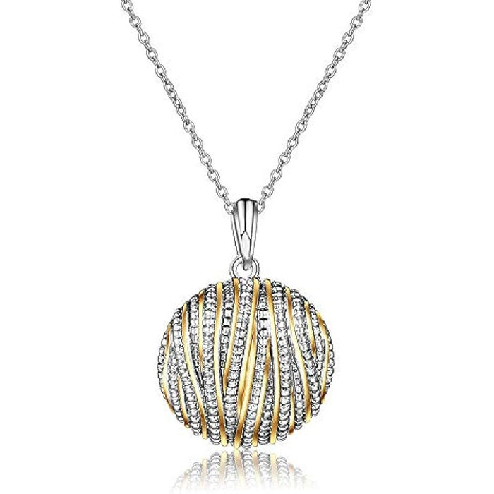 Metallic Rose Flower Leaf Pendant Necklace Hollow Floral Design Fashion Jewelry